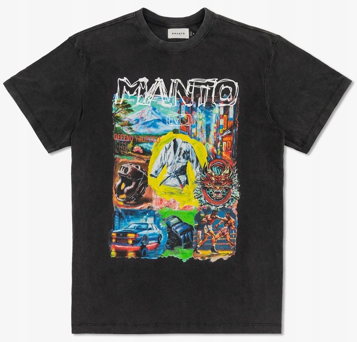 Manto Koszulka T-Shirt Premium Ivo Czarny Rozm. L