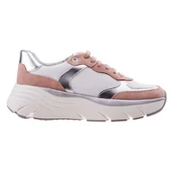 Sneakersy damskie - Damskie Sneakersy GEOX D DIAMANTA D35UFA-08522-C1Z8Z – Biały - miniaturka - grafika 1