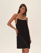 Bielizna nocna - Koszulka nocna Jaina - czarny M - miniaturka - grafika 1