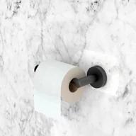 Akcesoria łazienkowe - Uchwyt na papier okrągły czarny - miniaturka - grafika 1
