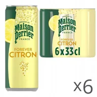 Woda - Perrier Woda Mineralna Gazowana Citron Vert Limoen - Puszka - 6x0,33L - miniaturka - grafika 1