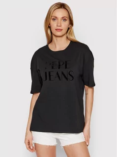 Koszulki i topy damskie - Pepe Jeans T-Shirt Cherie PL504347 Czarny Regular Fit - grafika 1