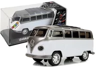 Samochody i pojazdy dla dzieci - Autobus Resorak z Naciągiem Biały ze światłami i dźwiękiem - miniaturka - grafika 1