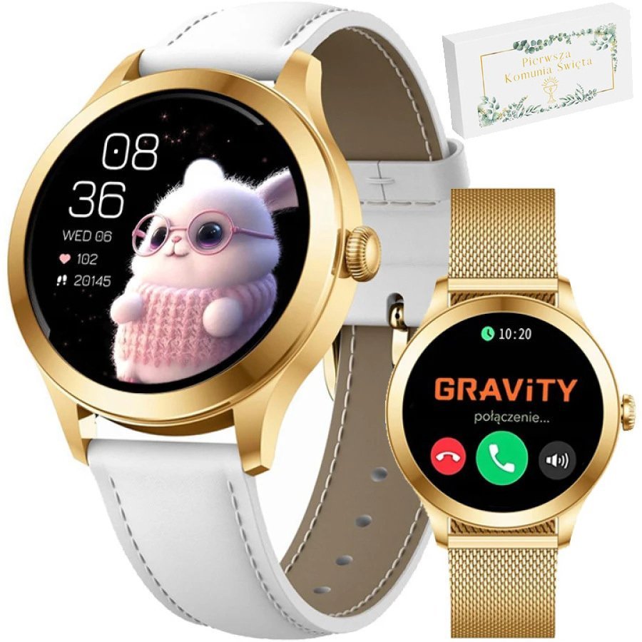 Gravity T25 white/gold Zegarek dziecięcy