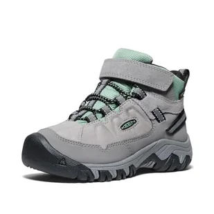 KEEN Targhee 4 Mid Waterproof, Buty turystyczne Unisex dla dzieci, Stop granit zielony, 31 EU - Buty dla chłopców - miniaturka - grafika 1