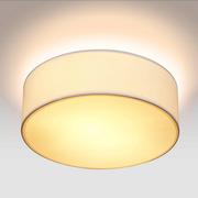 Lampy sufitowe - Lampa sufitowa Biała Tkanina Ø30cm - miniaturka - grafika 1
