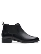 Botki damskie - Clarks Sztyblety Havisham Top 26178715 Czarny - miniaturka - grafika 1
