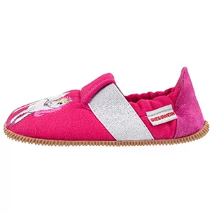 Giesswein Kapcie dziewczęce Sommerach, Malina, 8 UK Child Narrow - Kapcie damskie - miniaturka - grafika 1