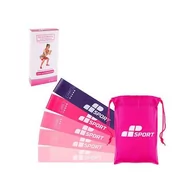 Gumy, taśmy, ekspandery - Akcesoria treningowe Mp Sport Set of 5 Mini Loop Bands Pink gumy do ćwiczeń 5szt - miniaturka - grafika 1