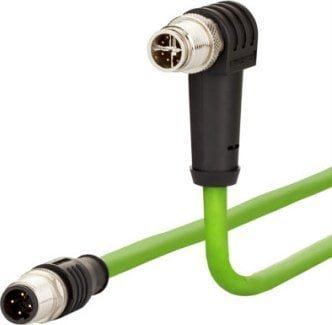 Metz Kabel połączeniowy METZ CONNECT M12 męski-M12 męski, 8-stykowy, kodowany X, z hakiem prostym, 2 m