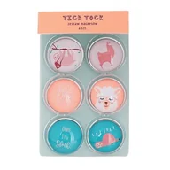 Magnesy - Rozette, Magnes Lamy/Leniwce Okr 30 Tick Tock 6Szt wb - miniaturka - grafika 1