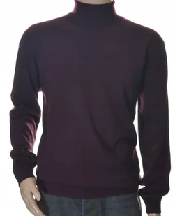 Sweter golf męski z kaszmiru i wełny merynosów kaszmirowy M śliwkowy 361 - Swetry męskie Sweter golf męski z kaszmiru i wełny merynosów kaszmirowy M śliwkowy 361 - Swetry męskie - miniaturka - grafika 1