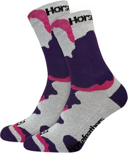 skarpety damskie HORSEFEATHERS CAMO SOCKS Grape - Skarpetki damskie - miniaturka - grafika 1