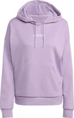 Bluzy damskie - Bluza damska adidas Essentials Linear French Terry Hoodie fioletowa JY0036 M - miniaturka - grafika 1