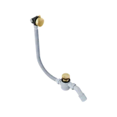 Syfony - Excellent syfon wannowy z napełnianiem, złoty szczotkowany - miniaturka - grafika 1