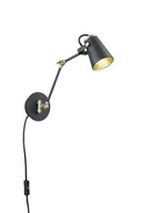 Lampy ścienne - Trio Kinket LAMPA ścienna EDWARD 208870132 regulowana OPRAWA metalowa na wysięgniku czarna 208870132 - miniaturka - grafika 1