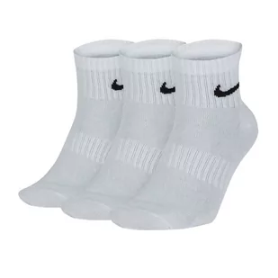 Skarpety Nike Everyday Lightweight Ankle 3Pak M SX7677 (kolor Biały, rozmiar 47 - 50) - Skarpetki damskie - miniaturka - grafika 1