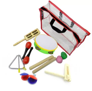 Zestaw Instrumentów Perkusyjnych dla dzieci 11 elementów P03(11) - Instrumenty perkusyjne - miniaturka - grafika 1