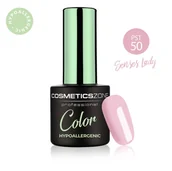 Lakiery hybrydowe - Lakier hybrydowy hipoalergiczny jasny różowy 7ml – Senses Lady PST50 - miniaturka - grafika 1