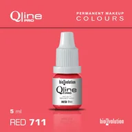Pozostałe akcesoria kosmetyczne - Pigment do makijażu permanentnego ust Bioevolution Red 711 Qline Pro 5ml - miniaturka - grafika 1