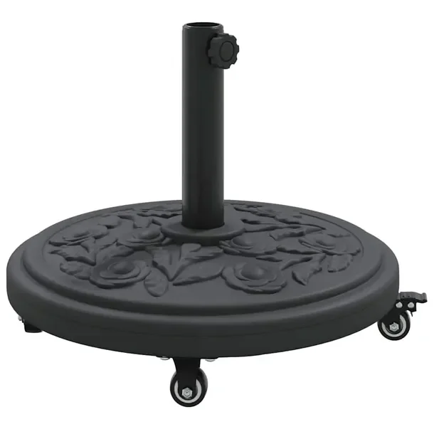 Podstawa do parasola Czarny Ø38-48 mm PE oraz beton i żelazo