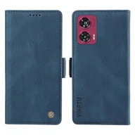 Etui i futerały do telefonów - Do etui na telefon Motorola Edge 50 Fusion 5G Skórzany pokrowiec w dotyku Niebieski - miniaturka - grafika 1