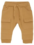 Spodenki dla niemowląt - Noppies Spodnie dresowe w kolorze jasnobrązowym - miniaturka - grafika 1