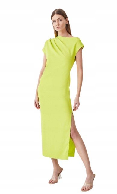 KAREN MILLEN SUKIENKA ZIELONA ELEGANCKA 38 1YŁN