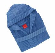 Szlafroki damskie - Gabel Widelec 09900. 23 płaszcz kąpielowy dla dorosłych, 100% bawełna, ziarno kwiat niebieski, 1 x 1 x 1 cm 00 15000 000 000 9900 23 - miniaturka - grafika 1
