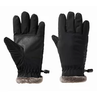 Rękawiczki dla dzieci - Ciepłe rękawice dziecięce Jack Wolfskin HIGHLOFT GLOVE K black - 116 - miniaturka - grafika 1