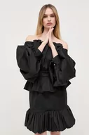 Sukienki - Karl Lagerfeld sukienka KL x The Ultimate icon kolor czarny mini prosta - miniaturka - grafika 1