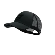 Czapki i chusty sportowe męskie - COMPRESSPORT Czapka lifestyle TRUCKER CAP black/black refl - miniaturka - grafika 1