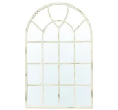 Lustra - Pigmejka Lustro ze szprosami PIGMEJKA Casa Roma, kremowe, 119x76x3 cm - miniaturka - grafika 1