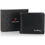 Portfele - Mały portfel męski Pierre Cardin z przeszyciami YS606 323 z RFID - miniaturka - grafika 1