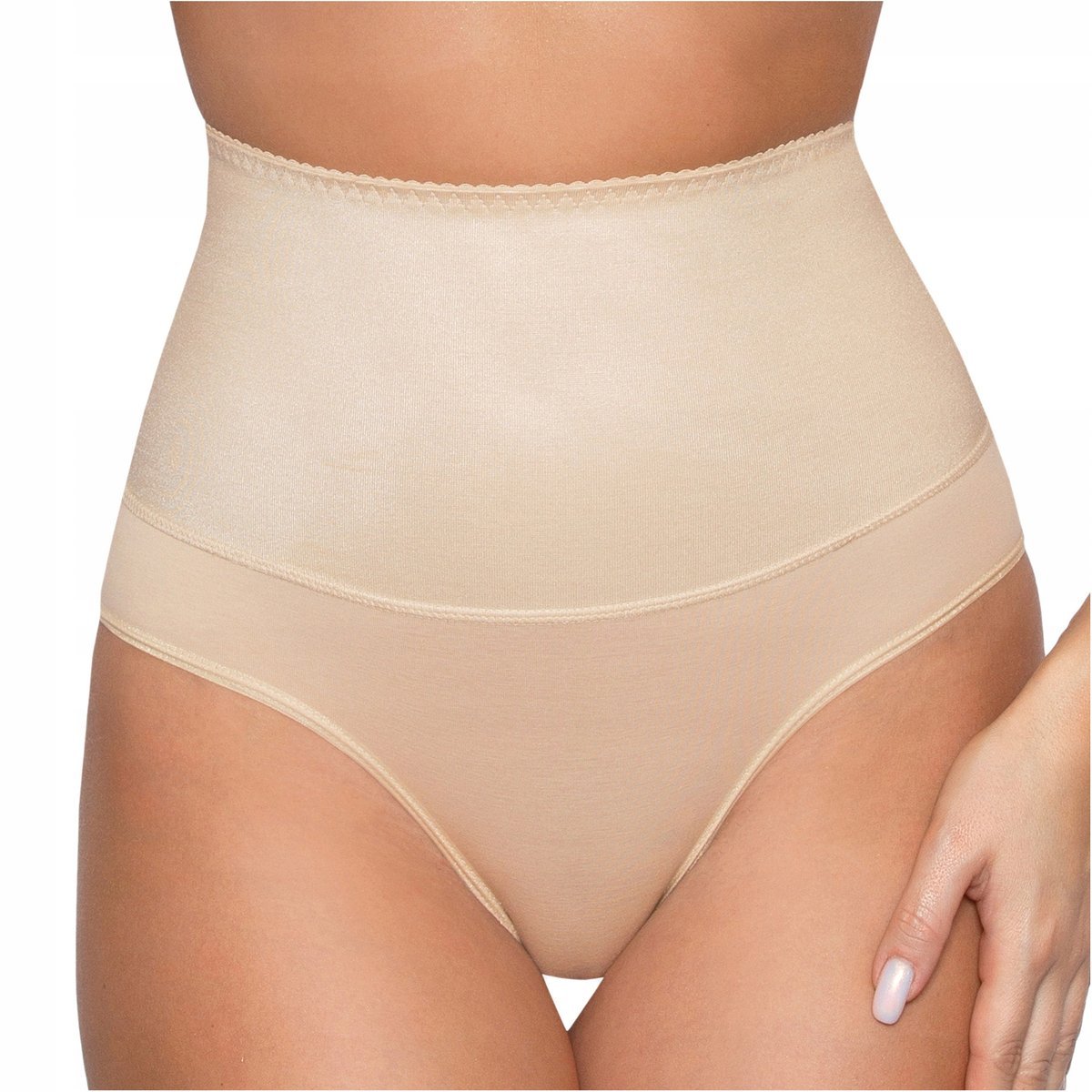Majtki wyszczuplające brzuch z wysokim stanem BABELL 073 beżowe L 42 44