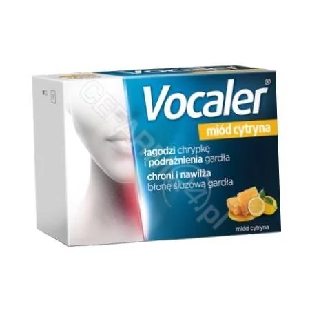 Aflofarm Vocaler miód cytryna x12 pastylek do ssania