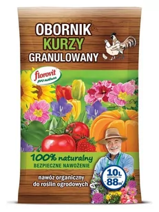 Florovit Obornik granulowany kurzy 10 l - Nawozy ogrodnicze - miniaturka - grafika 1