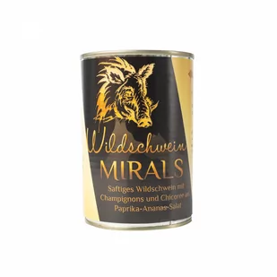 MIRALS Wildschwein - soczysty dzik z pieczarkami 400g x 6 szt - Przysmaki dla psów - miniaturka - grafika 3