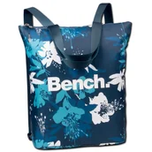 Plecaki - Bench niebieski kolorowy plecak nylonowy miejski plecak niebieski sklep damski 30x40x13 plecak damski D2ORI303M - miniaturka - grafika 1