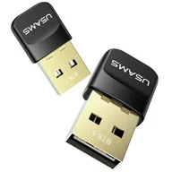 Adaptery bluetooth - Adapter USAMS ZB321 Czarny - miniaturka - grafika 1