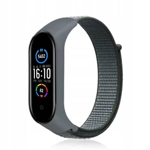 OEM Pasek / opaska nylonowa do smart band Xiaomi mi band 5 / 6 / 7szary (19) - Akcesoria do smartwatchy - miniaturka - grafika 1