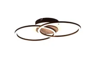 Lampy sufitowe - Reality Leuchten Lampa sufitowa LED Giro 3-pkt. okrągła pilot - miniaturka - grafika 1