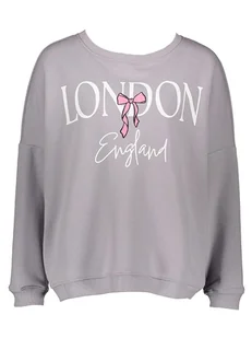 miss goodlife Bluza "London" w kolorze szarym - Bluzy damskie - miniaturka - grafika 1