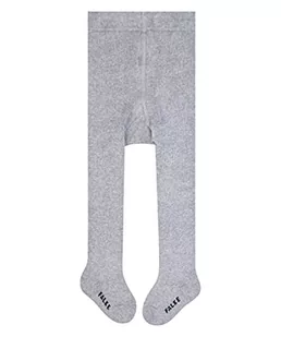 FALKE Unisex Baby Soft Plush rajstopy bawełniane szare różowe wiele innych kolorów rajstopy dziecięce grube bez wzoru jednokolorowe rajstopy pluszowe 1 sztuka, szary (light grey 3400), 74-80 - Rajstopy - miniaturka - grafika 1