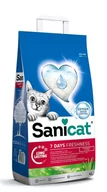 Żwirek dla kotów - Sanicat Sanicat, żwirek dla kota, różne rodzaje  - 7 Days Aloe Vera, żwirek niezbrylający się, 4 l - miniaturka - grafika 1
