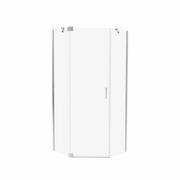 Kabiny prysznicowe - Wellneo Kabina prysznicowa uchylna 80x80x200 Swing - miniaturka - grafika 1