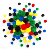 Zabawki kreatywne - DP Craft Pompony akrylowe mix - miniaturka - grafika 1