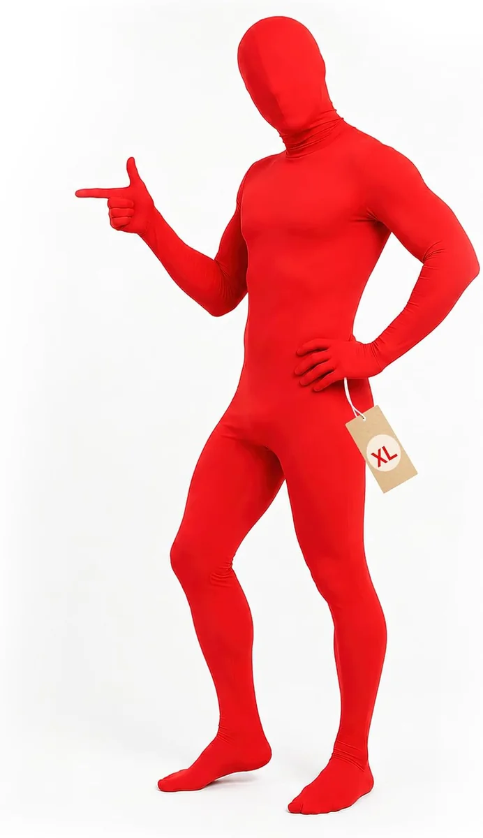 KOMBINEZON ZIELONY UNISEX ELASTYCZNY STRÓJ KOSTIUM NA HALLOWEEN COSPLAY