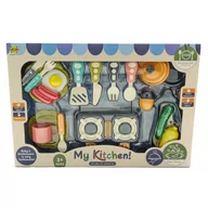 Zabawki AGD - Akcesoria Kuchenne Zestaw Naczyń z kuchenką - miniaturka - grafika 1