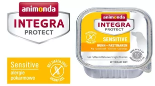 Animonda Integra Protect Sensitive smak kurczak z pasternakiem tacka 150g - Mokra karma dla psów - miniaturka - grafika 2